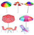 Beach Umbrellas vector image