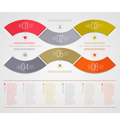 Infographics design template vector image