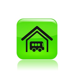 Bus stop icon vector image