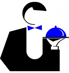 Waiter vector image