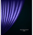 Purple theater curtain printing flower background vector image