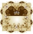 Floral decorative frame vector image