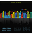 Cityscape graphic template Modern city Cityscape graphic template Modern city vector image