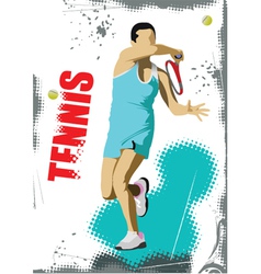 Tennis poster vector image