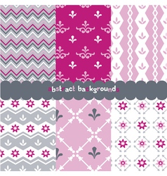 Vintage patterns vector image