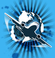 Civil aviation vector image