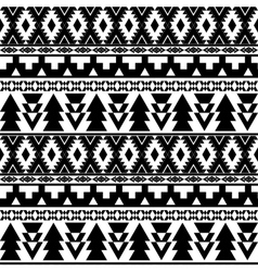 Seamless black and white pattern vector image