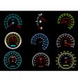 Car speedometers vector image