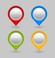 Map mark pointers vector image
