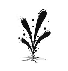 Gusher vector image