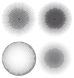 Halftone dot pattern vector image