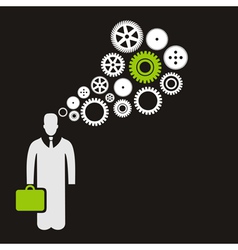 Business the person vector image