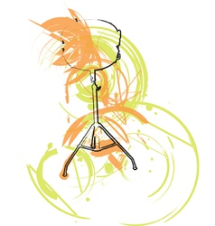Abstract drum vector image