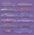 Classic cars vector image