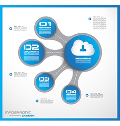 Infographic layout template vector image
