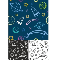 Seamless pattern Space vector image