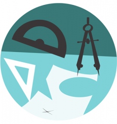 Educational equipment's vector image