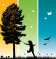 Child playing vector image