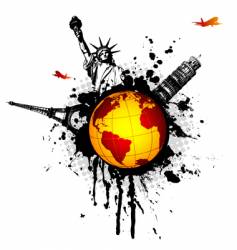 World vector image