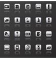 Home appliances and electronics icons buttons vector image