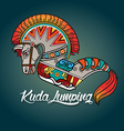 Kuda Lumping or horse braid vector image