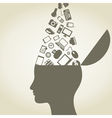 Head idea vector image