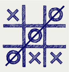 Tic tac toe vector image