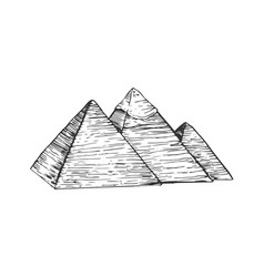 Egypt the great pyramids of giza Royalty Free Vector Image