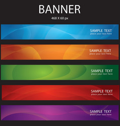 Colorful abstract banner vector image