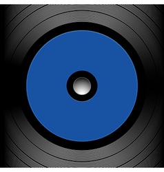 Close up of a record vector image
