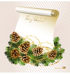 Light Christmas background vector image