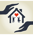 Love house vector image
