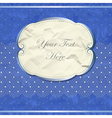 Blue vintage banner with lace Blue vintage banner with lace vector image