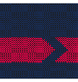 Arrow Seamless Knitted Pattern vector image