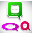 Colorful speech bubble Colorful speech bubble vector image