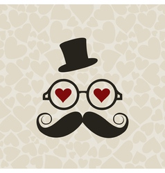 Moustached Mr vector image