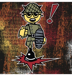 Soldier vector image