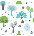 Forest background vector image