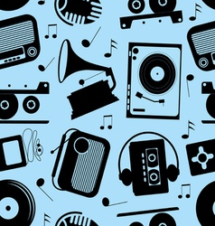 Musical seamless Pattern vector image