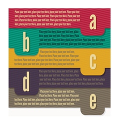 Template Banner letters vector image