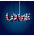 United kingdom love vector image