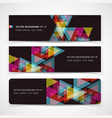 Banner abstract color background vector image