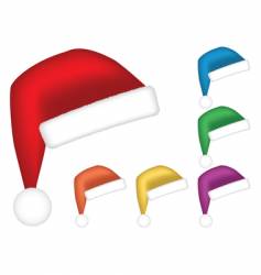 Santa caps vector image