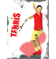 Tennis poster vector image