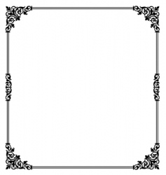 Scroll border vector image
