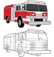 Fire engine vector image