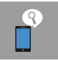 Concept social media hand holding smartphone vector image