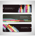 Banner abstract color background vector image