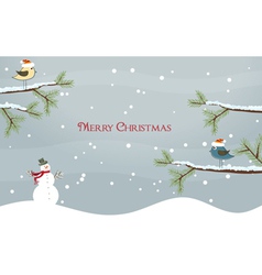 Christmas card vector image