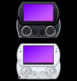 Portable video game console vector image